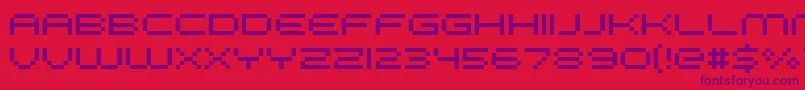 Fffgalax Font – Purple Fonts on Red Background