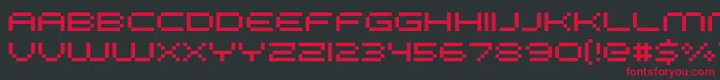 Fffgalax Font – Red Fonts on Black Background