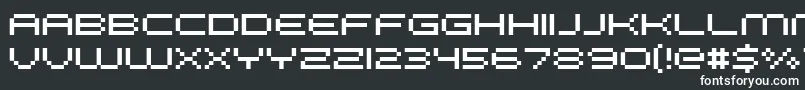 Fffgalax Font – White Fonts on Black Background