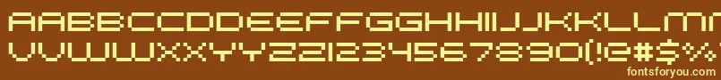 Fffgalax Font – Yellow Fonts on Brown Background