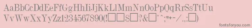 DubielPlain.001.001 Font – Gray Fonts on Pink Background