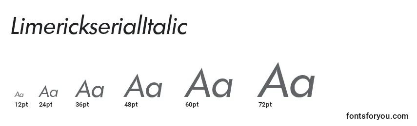 LimerickserialItalic Font Sizes