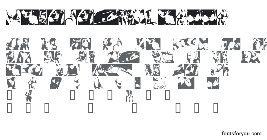 Czcionka Sexydynamite2002 – alfabet, cyfry, specjalne znaki