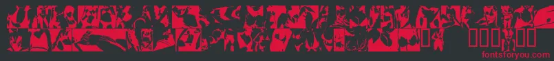 Sexydynamite2002 Font – Red Fonts on Black Background