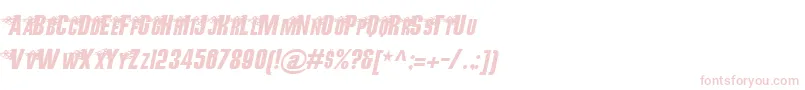 HotRodGangBv Font – Pink Fonts on White Background