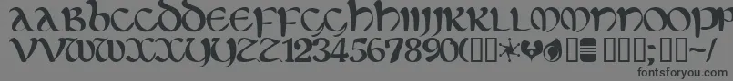 Eltirg Font – Black Fonts on Gray Background