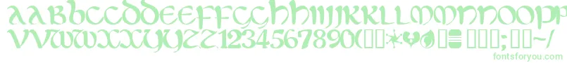 Eltirg-Schriftart – Grüne Schriften
