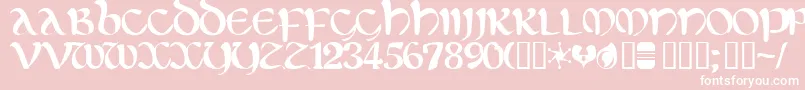Eltirg Font – White Fonts on Pink Background