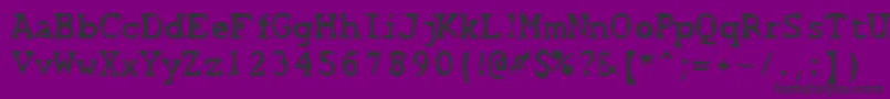 Czcionka ScissorCuts2 – czarne czcionki na fioletowym tle