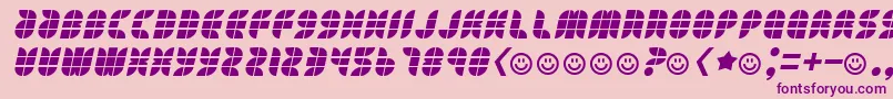 Eatyourheartout Font – Purple Fonts on Pink Background