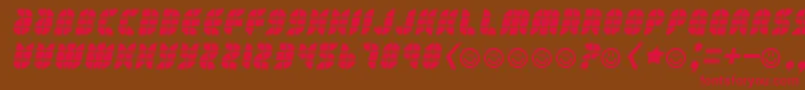 Eatyourheartout Font – Red Fonts on Brown Background