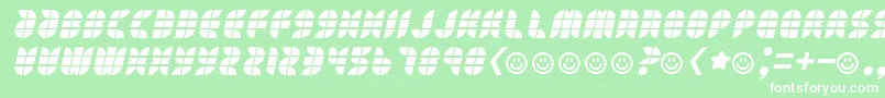 Eatyourheartout Font – White Fonts on Green Background