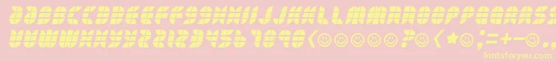 Eatyourheartout Font – Yellow Fonts on Pink Background