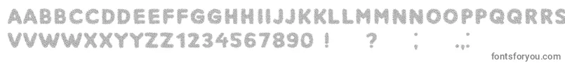 フォントNarcissus – 白い背景に灰色の文字