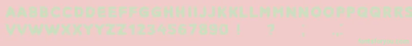 Narcissus Font – Green Fonts on Pink Background