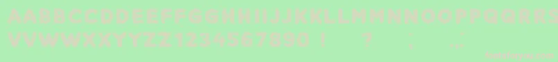 フォントNarcissus – 緑の背景にピンクのフォント
