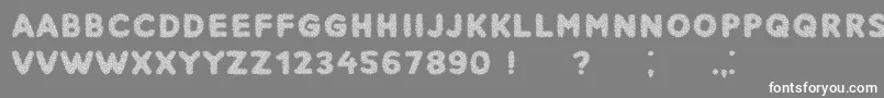 フォントNarcissus – 灰色の背景に白い文字