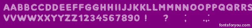 Narcissus Font – White Fonts on Purple Background