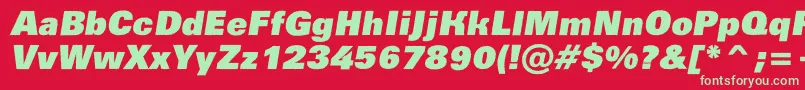 AGroticroughxbkobl Font – Green Fonts on Red Background