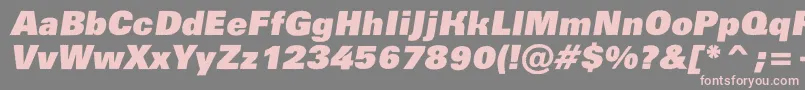 AGroticroughxbkobl Font – Pink Fonts on Gray Background