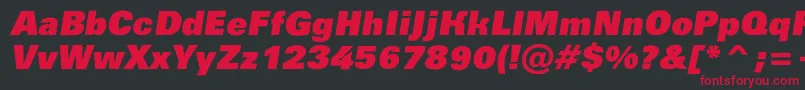 AGroticroughxbkobl Font – Red Fonts on Black Background