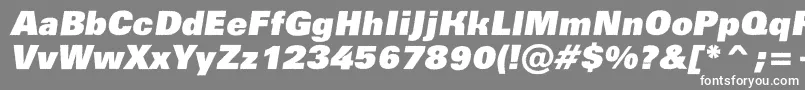 フォントAGroticroughxbkobl – 灰色の背景に白い文字