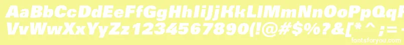 AGroticroughxbkobl Font – White Fonts on Yellow Background