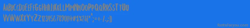 Police ChelseaBrush – polices grises sur fond bleu