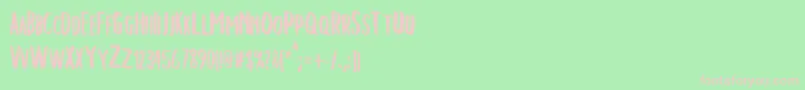 ChelseaBrush Font – Pink Fonts on Green Background