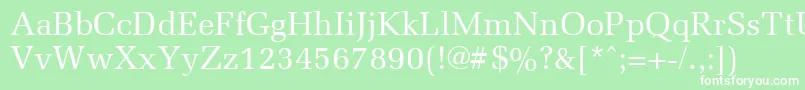 More about MemoirRegular Font MemoirRegular Font – White Fonts on Green Background