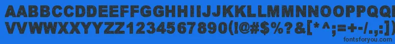 KeskiyonLumisade Font – Black Fonts on Blue Background