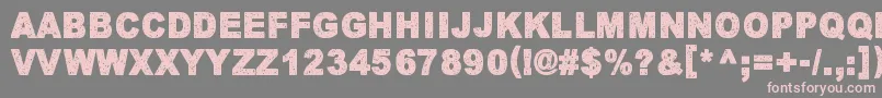 KeskiyonLumisade Font – Pink Fonts on Gray Background