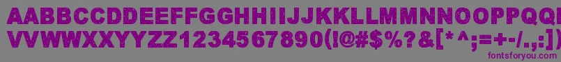 KeskiyonLumisade Font – Purple Fonts on Gray Background