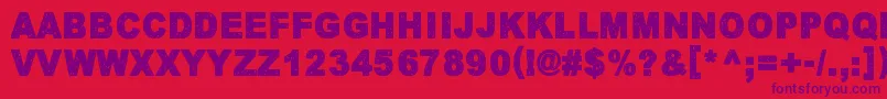 KeskiyonLumisade Font – Purple Fonts on Red Background