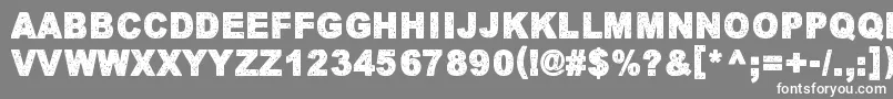 フォントKeskiyonLumisade – 灰色の背景に白い文字