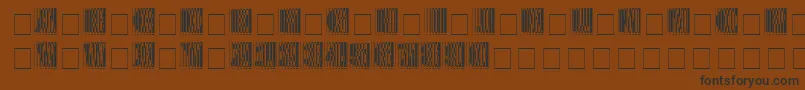 Więcej informacji o czcionce Arrgh Czcionka Arrgh – czarne czcionki na brązowym tle