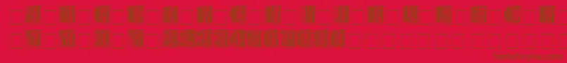 Arrgh Font – Brown Fonts on Red Background