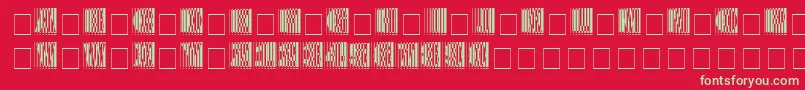 Arrgh Font – Green Fonts on Red Background