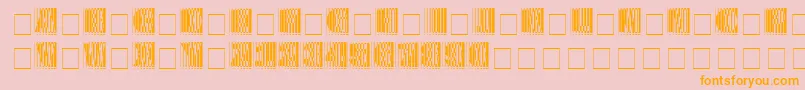 Arrgh Font – Orange Fonts on Pink Background