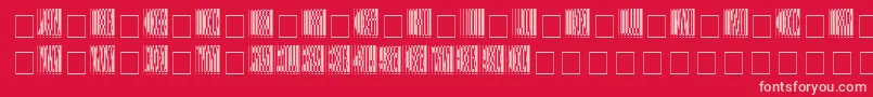 Arrgh Font – Pink Fonts on Red Background