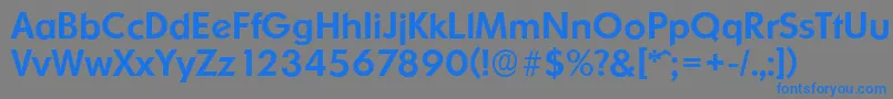 OrnitonsserialMediumRegular Font – Blue Fonts on Gray Background