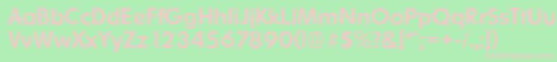 フォントOrnitonsserialMediumRegular – 緑の背景にピンクのフォント