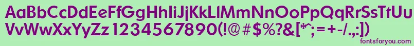 OrnitonsserialMediumRegular Font – Purple Fonts on Green Background