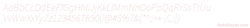 SourcesansproExtralightitalic Font – Pink Fonts