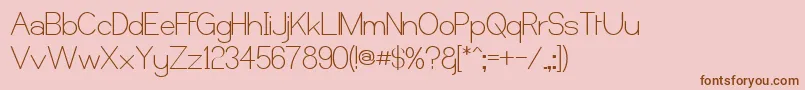 Castor Font – Brown Fonts on Pink Background