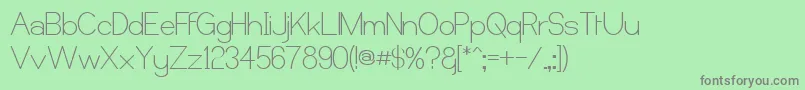 Castor Font – Gray Fonts on Green Background