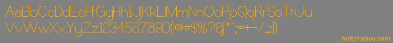 Castor Font – Orange Fonts on Gray Background