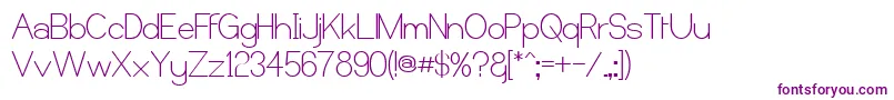 Castor Font – Purple Fonts on White Background