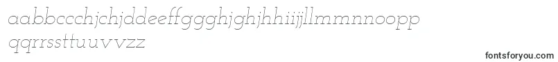 Josefinslab Thinitalic-fontti – korsikankieliset fontit