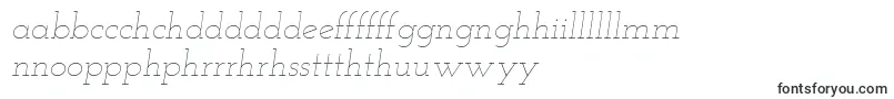 Шрифт Josefinslab Thinitalic – валлийские шрифты